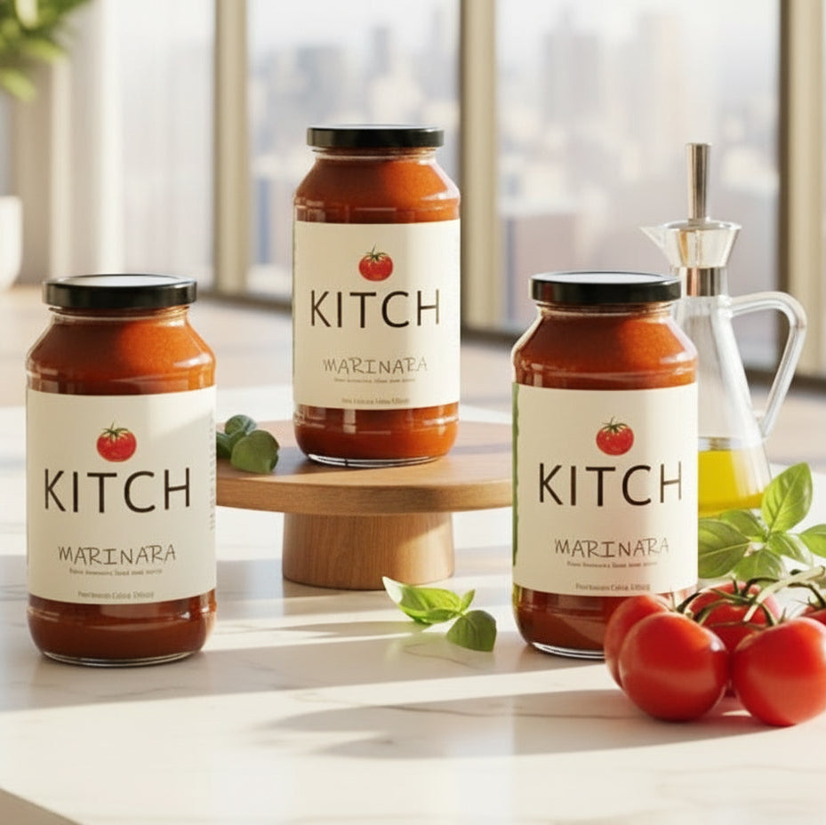 Three Jars of Tomato - Basil Marinara Sauce