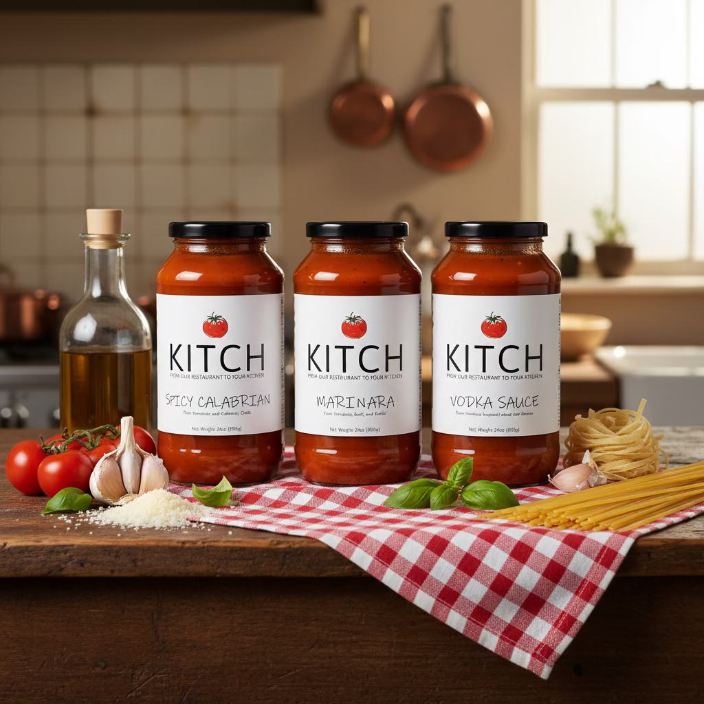Variety three pack with one 24oz jar of Vodka, Spicy Calabrian & Marinara Sauce